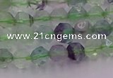 CFL1406 15.5 inches 6mm faceted nuggets fluorite gemstone beads