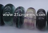 CFL145 15.5 inches 10*20mm rondelle natural fluorite beads