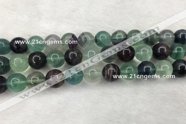 CFL1456 15.5 inches 16mm round fluorite beads wholesale