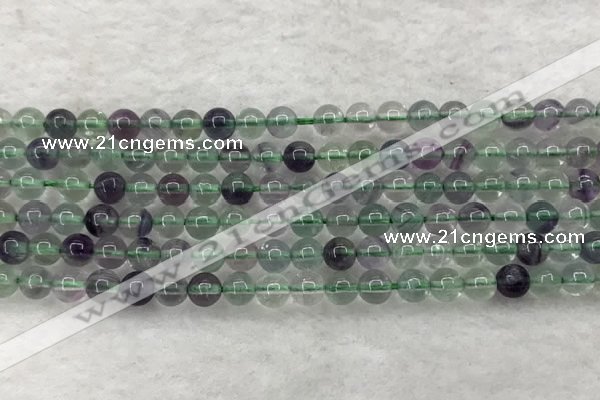 CFL1460 15.5 inches 4mm round A grade fluorite gemstone beads