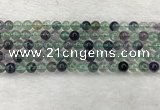 CFL1461 15.5 inches 6mm round A grade fluorite gemstone beads