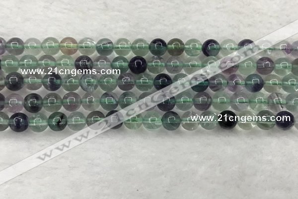 CFL1461 15.5 inches 6mm round A grade fluorite gemstone beads