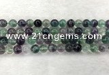 CFL1463 15.5 inches 10mm round A grade fluorite gemstone beads