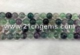 CFL1464 15.5 inches 12mm round A grade fluorite gemstone beads