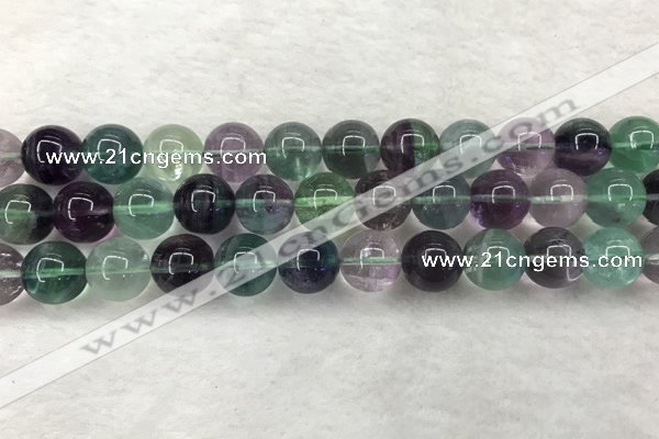 CFL1465 15.5 inches 13mm round A grade fluorite gemstone beads