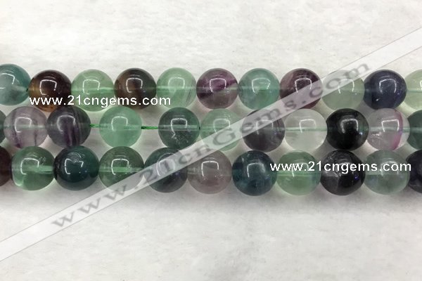 CFL1466 15.5 inches 16mm round A grade fluorite gemstone beads