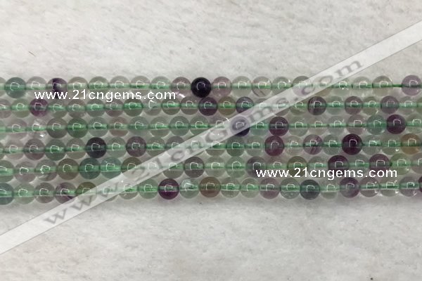 CFL1470 15.5 inches 4mm round AA grade fluorite gemstone beads