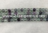 CFL1472 15.5 inches 8mm round AA grade fluorite gemstone beads