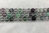 CFL1475 15.5 inches 13mm round AA grade fluorite gemstone beads