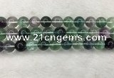 CFL1476 15.5 inches 14mm round AA grade fluorite gemstone beads