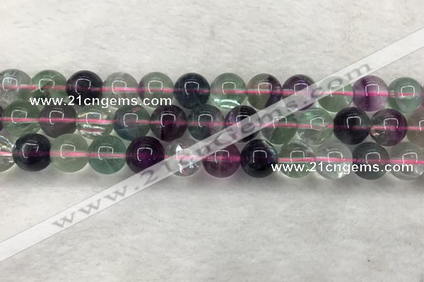 CFL1484 15.5 inches 12mm round rainbow fluorite gemstone beads