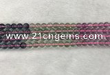 CFL1490 15.5 inches 8mm round rainbow fluorite gemstone beads