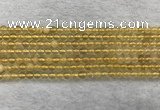 CFL1506 15.5 inches 4mm round yellow fluorite gemstone beads