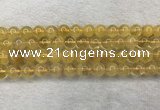 CFL1509 15.5 inches 10mm round yellow fluorite gemstone beads