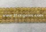 CFL1509 15.5 inches 10mm round yellow fluorite gemstone beads