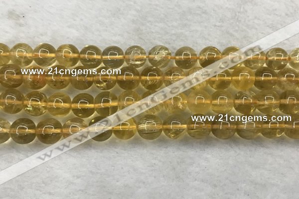CFL1510 15.5 inches 10mm round yellow fluorite gemstone beads