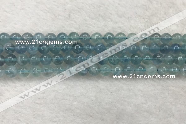 CFL1515 15.5 inches 6mm round blue fluorite gemstone beads