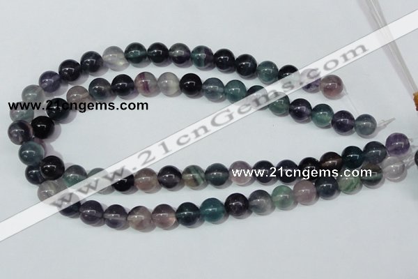 CFL152 15.5 inches 10mm round natural fluorite gemstone beads wholesale