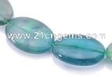 CFL19 8*12mm oval A- grade natural fluorite beads Wholesale