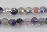 CFL202 15.5 inches 8mm round purple fluorite gemstone beads wholesale