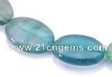 CFL23  A- grade oval 20*30mm natural fluorite beads Wholesale