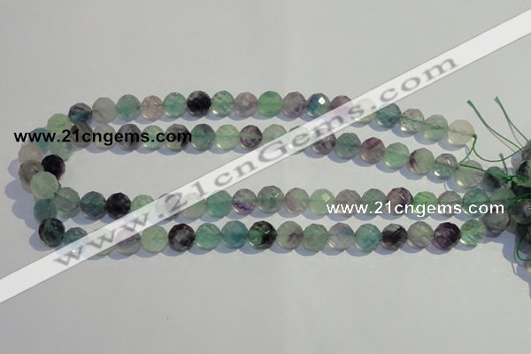 CFL252 15.5 inches 8mm faceted round natural fluorite beads