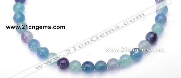 CFL27 16 inch 6mm round B grade natural fluorite beads Wholesale