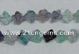 CFL302 15.5 inches 8*8mm carved cube natural fluorite beads