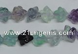 CFL304 15.5 inches 12*12mm carved cube natural fluorite beads