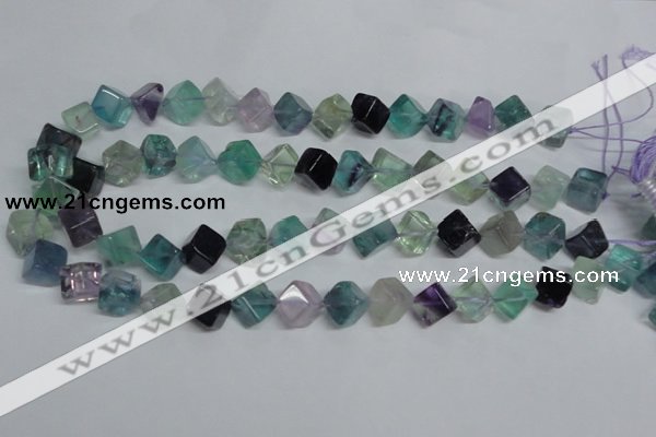 CFL309 15.5 inches 6*6mm cube natural fluorite beads