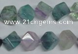 CFL310 15.5 inches 8*8mm cube natural fluorite beads