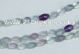 CFL322 15.5 inches 4*8mm rice natural fluorite beads wholesale