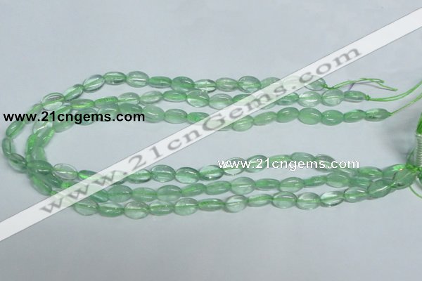 CFL335 15.5 inches 8*12mm oval natural green fluorite beads