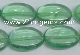 CFL337 15.5 inches 18*25mm oval natural green fluorite beads