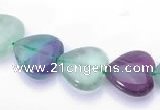 CFL39 10*10mm heart B grade natural fluorite beads Wholesale