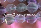 CFL416 15.5 inches 6mm faceted nuggets fluorite gemstone beads