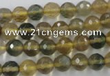 CFL453 15.5 inches 8mm faceted round rainbow fluorite beads