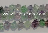 CFL480 15.5 inches 6*6mm carved cube natural fluorite beads