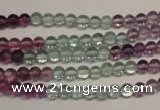 CFL550 15.5 inches 4mm round fluorite gemstone beads wholesale