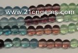 CFL551 15.5 inches 6mm round fluorite gemstone beads wholesale