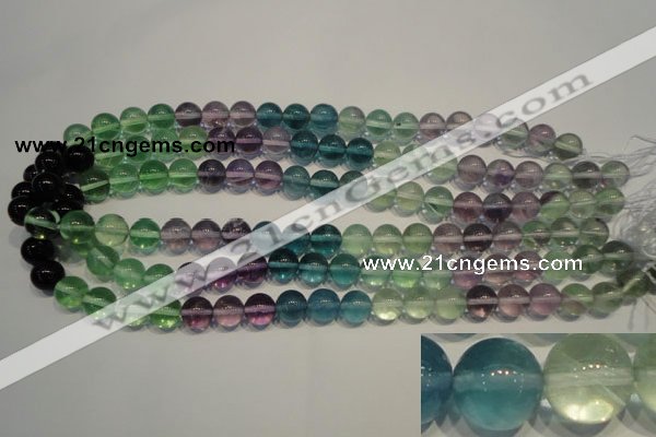 CFL553 15.5 inches 10mm round fluorite gemstone beads wholesale