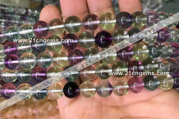CFL588 15.5 inches 10mm round AAAAA grade fluorite gemstone beads