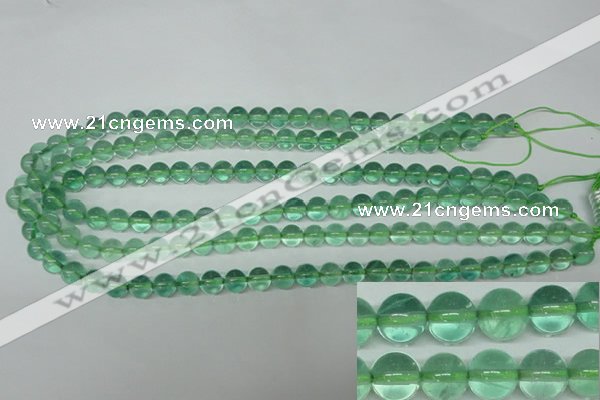 CFL612 15.5 inches 8mm round A grade green fluorite beads wholesale