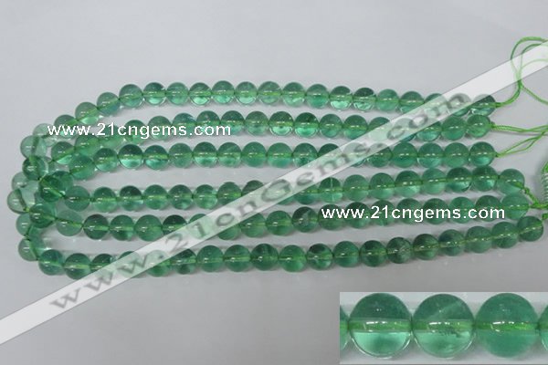 CFL613 15.5 inches 10mm round A grade green fluorite beads wholesale