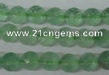 CFL623 15.5 inches 10mm faceted round green fluorite beads wholesale