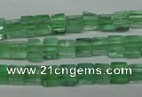 CFL631 15.5 inches 6*6mm cube green fluorite beads wholesale