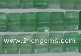 CFL633 15.5 inches 10*10mm cube green fluorite beads wholesale