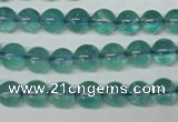 CFL662 15.5 inches 8mm round AB grade blue fluorite beads wholesale