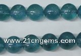 CFL664 15.5 inches 12mm round AB grade blue fluorite beads wholesale