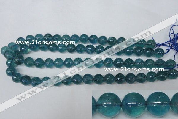 CFL664 15.5 inches 12mm round AB grade blue fluorite beads wholesale